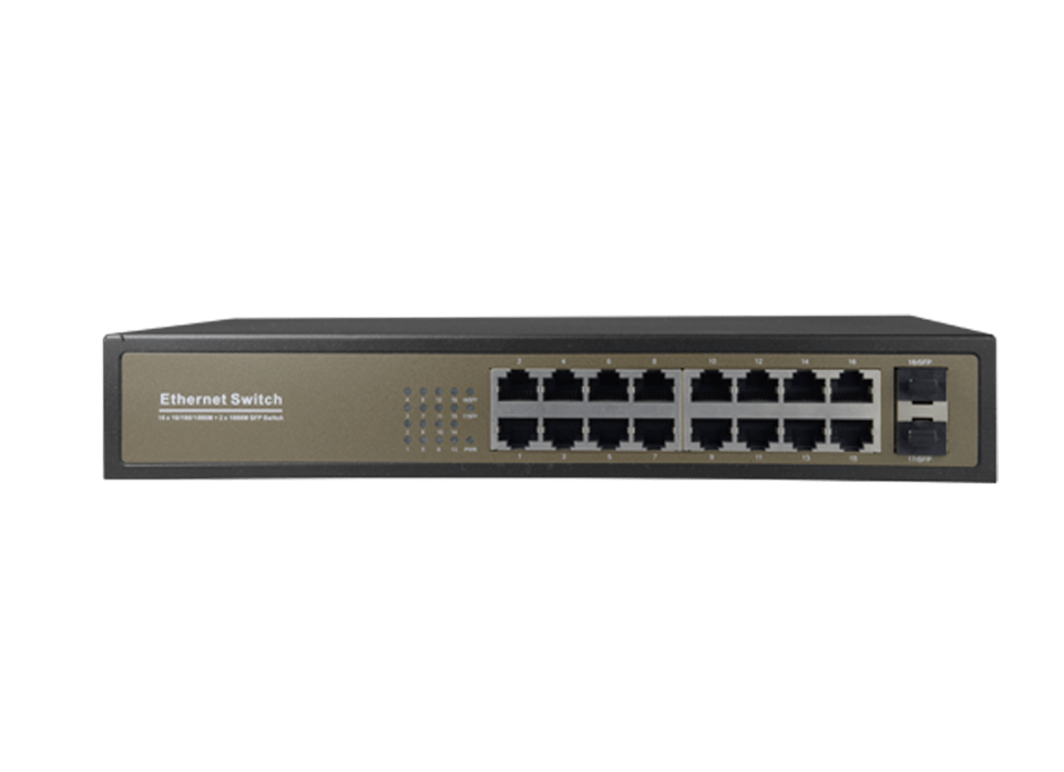 16 Poort Netwerk Gigabit Switch - Meko Security