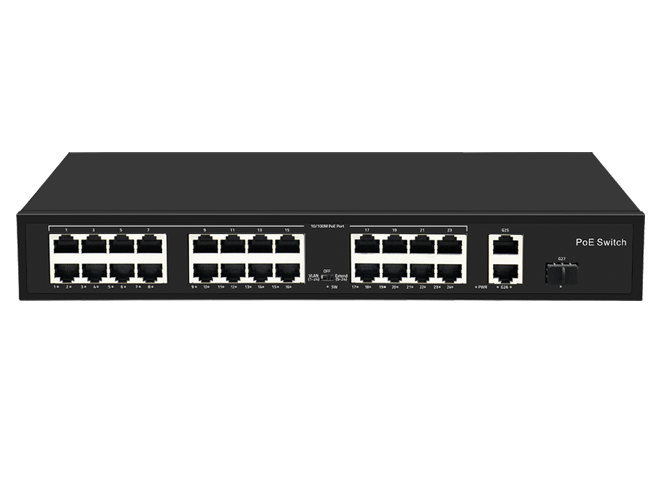 24 Poort Netwerk POE Switch - Meko Security