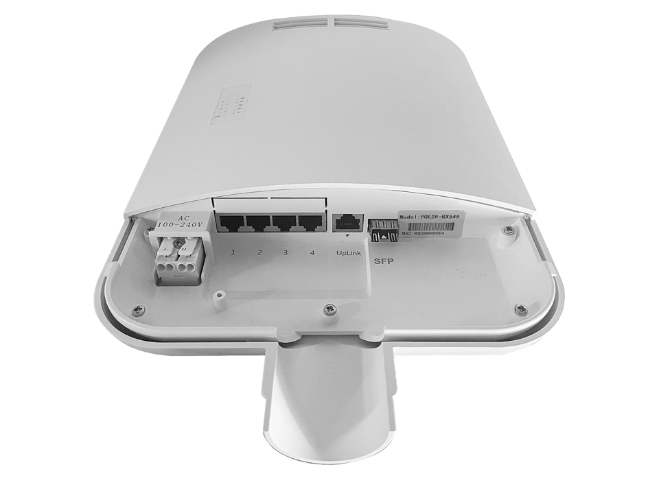 4 Poort IP65 POE Netwerk Switch Gigabit - Meko Security