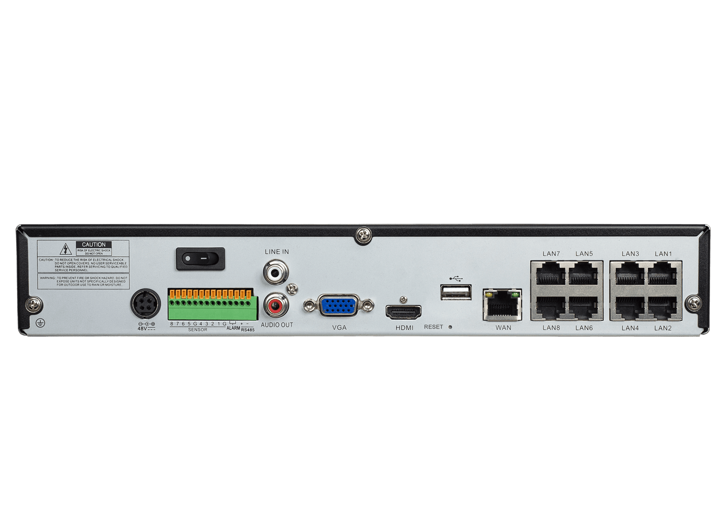 8 Kanaals POE AI 4K Netwerk Recorder - Meko Security