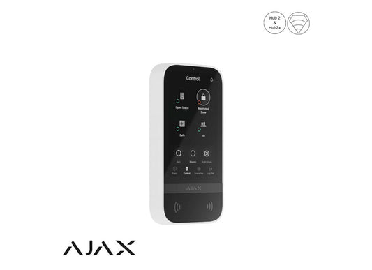 Ajax KeyPad draadloos touchscreen, wit